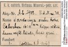 Etiketten zu Quarz (Chalcedon, Achat, Sardonyx) (NHMW-MIN-Ab5902)